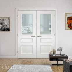 Deanta Windsor White Primed Glazed Door