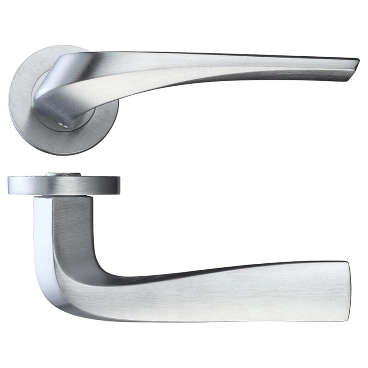 LPD Draco Premium Plus Satin Chrome Door Handle 230 X 160 X 60mm 3 LPD Draco Premium Plus Satin Chrome Door Handle 230 X 160 X 60mm