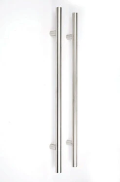 LPD Circular Polished Stainless Steel Door Pull Handle Set