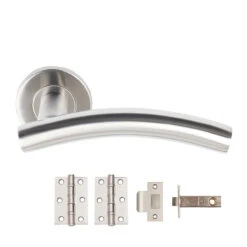 Choice Push Button Privacy Door Handle Set