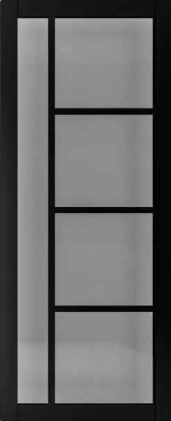 Deanta Brixton Fully Finished Black Tinted Glazed Door