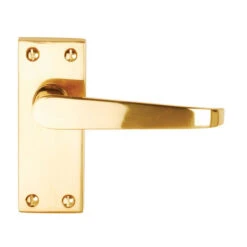Victorian Door Latch On Backplate PB