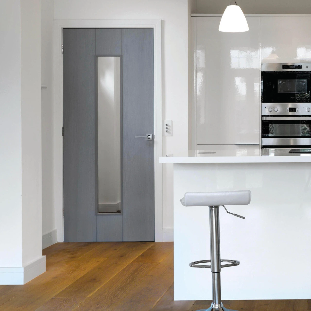 JB Kind Ardosia Fully Finished Painted Glazed Grey Door 4 JB Kind Ardosia Fully Finished Painted Glazed Grey Door - Image 2