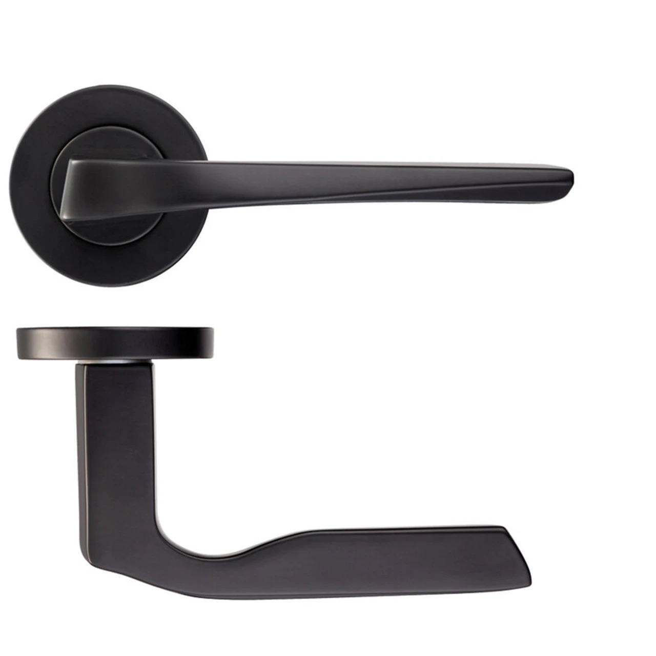 LPD Carina Premium Plus Matt Black Door Handle 230 X 160 X 60mm 3 LPD Carina Premium Plus Matt Black Door Handle 230 X 160 X 60mm