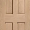 XL Victorian 4 Panel Internal Oak Fire Door