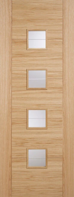 LPD Vancouver Small Fully Finished Oak Glazed Door