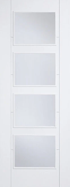 LPD Vancouver 4L White Primed Glazed Fire Door