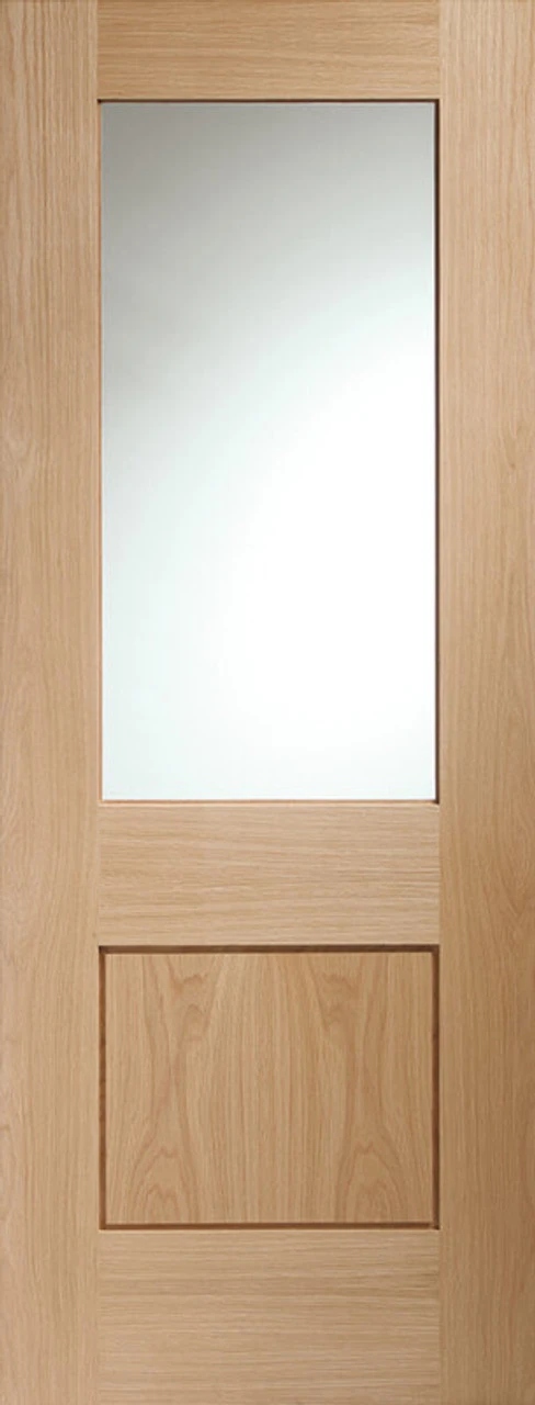 XL Piacenza Internal Oak Door With Clear Glass 1981 X 762 X 35mm (30 Inch) 3 XL Piacenza Internal Oak Door With Clear Glass 1981 X 762 X 35mm (30 Inch)