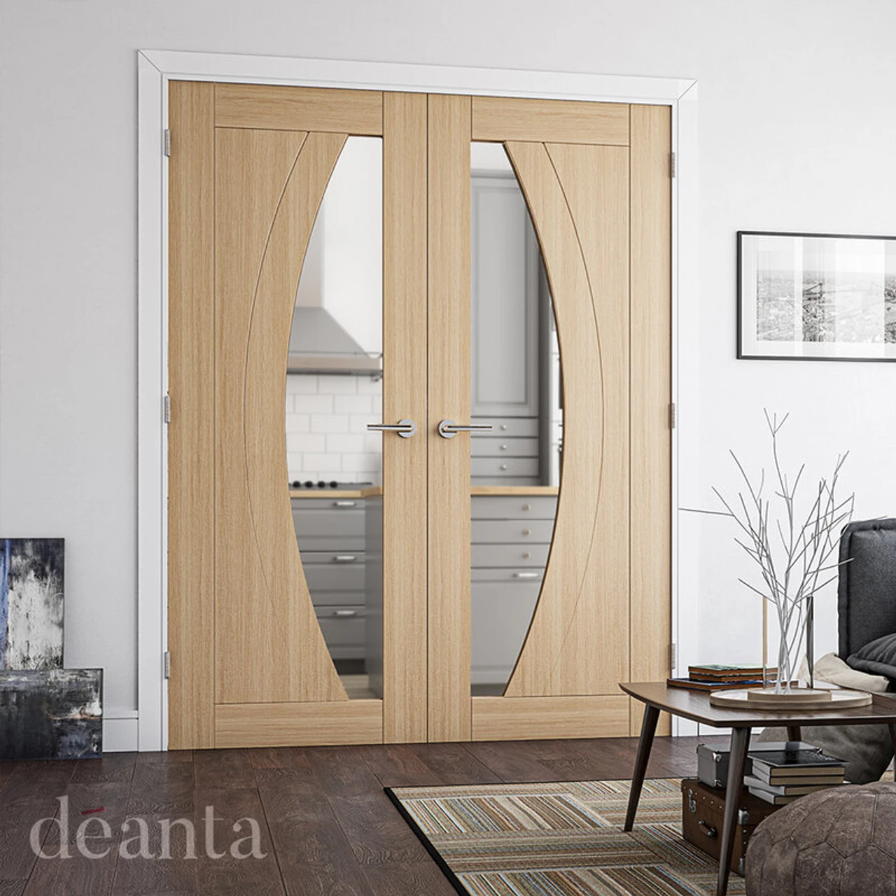 Deanta Ravello Fully Finished Oak Glazed Door 4 Deanta Ravello Fully Finished Oak Glazed Door - Image 2