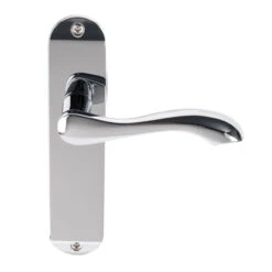 Stretton Suite Door Lever On Backplate Latch Furniture PCP (Pair)