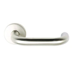 Pull Door Handle With Finger Plate SAA 300 X 70mm 225 X 19mm