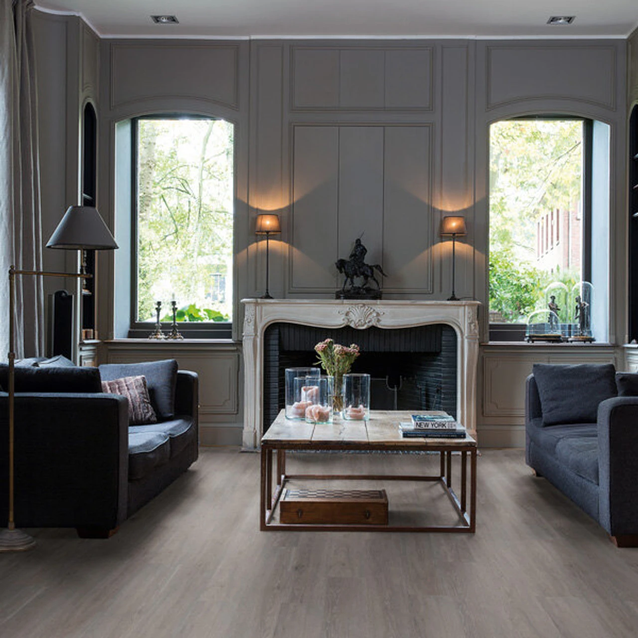 Quick Step Balance Click Silk Oak Dark Grey Classic Livyn Vinyl Flooring (2.105m2) 4 Quick Step Balance Click Silk Oak Dark Grey Classic Livyn Vinyl Flooring (2.105m2) - Image 2